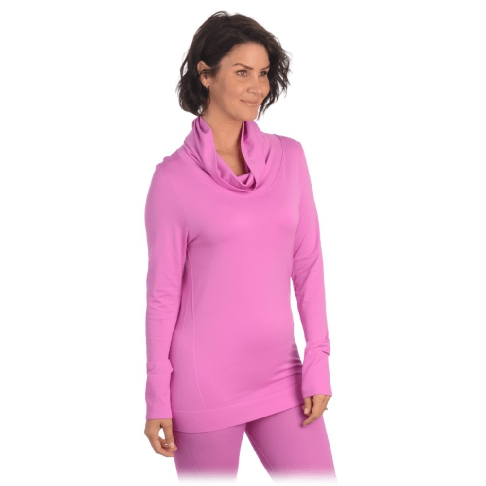 Maidenform Women's Cowl Neck Seamless Long Sleeve Top